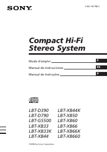 Manual Sony LBT-G5500 Aparelho de som