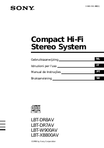 Manual Sony LBT-DR8AV Aparelho de som