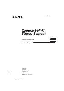 Manuale Sony LBT-G1 Stereo set