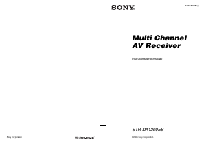Manual Sony STR-DA1200ES Receptor