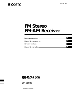 Manuale Sony STR-DB925 Ricevitore