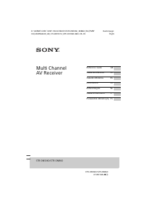 Manual de uso Sony STR-DN860 Receptor