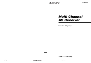 Manual Sony STR-DA3200ES Receptor