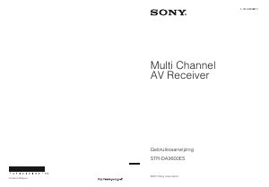 Handleiding Sony STR-DA3600ES Receiver