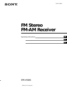 Handleiding Sony STR-V55ES Receiver