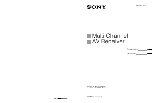 Brugsanvisning Sony STR-DA5400ES Modtager