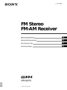 Manuale Sony STR-DE375 Ricevitore