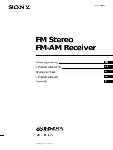 Manual Sony STR-DE335 Receptor