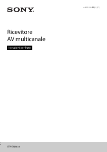 Manuale Sony STR-DN1030 Ricevitore
