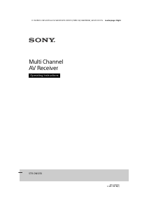 Handleiding Sony STR-DN1070 Receiver