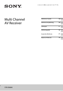 Bruksanvisning Sony STR-DN840 Receiver