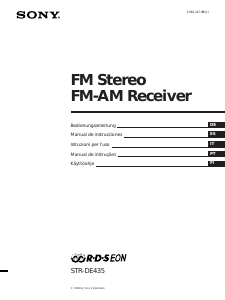 Manual Sony STR-DE535 Receptor