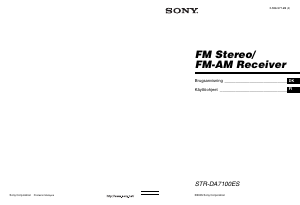 Käyttöohje Sony STR-DA7100ES Vastaanotin