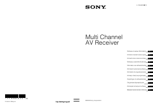 Manual Sony STR-DA5500ES Receiver