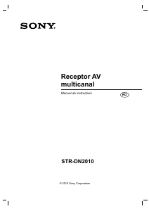 Manual Sony STR-DN2010 Receptor