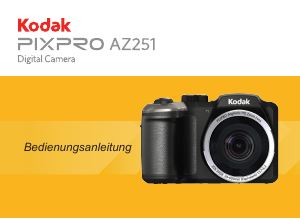 Bedienungsanleitung Kodak PixPro AZ251 Digitalkamera