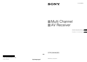Bruksanvisning Sony STR-DA6400ES Receiver