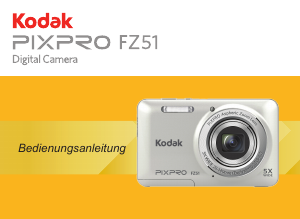 Bedienungsanleitung Kodak PixPro FZ51 Digitalkamera