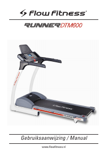 Handleiding Flow Fitness Runner DTM600 Loopband