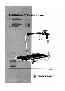Manual Tunturi J440 Treadmill