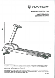 Manual Tunturi J880 Treadmill