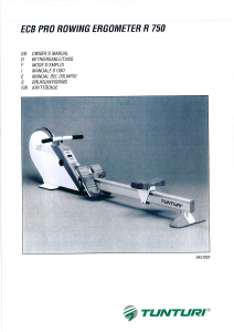 Manual Tunturi R750 Rowing Machine