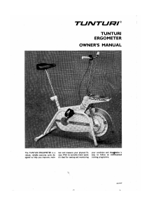 Manual Tunturi W1 Exercise Bike