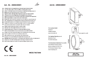 Manual Trio 25990 Fix Candeeiro