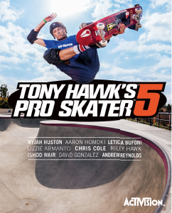 Manual Sony PlayStation 3 Tony Hawks Pro Skater 5