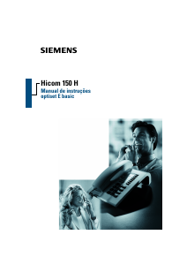 Manual Siemens Hicom 150 H optiset E Basic Telefone
