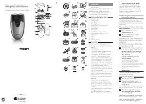 Manual de uso Philips PQ208 Afeitadora