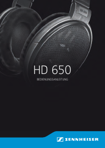 Bedienungsanleitung Sennheiser HD 650 Kopfhörer