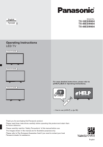 Manual Panasonic TX-32ESW404 LED Television