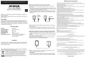 Návod Orava PB-22 Prenosná nabíjačka