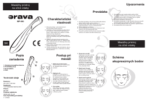 Návod Orava MP-690 Masážne zariadenie