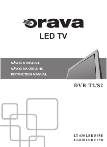 Manuál Orava LT-630 LED E93B LED televize