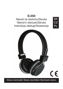 Návod Orava S-250 Slúchadlá