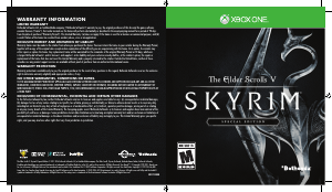 Manual Microsoft Xbox One The Elder Scrolls V - Skyrim (Special Edition)