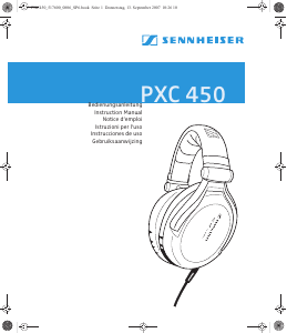 Bedienungsanleitung Sennheiser PXC 450 Kopfhörer