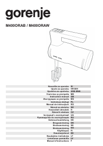 Käyttöohje Gorenje M400ORAW Käsivatkain