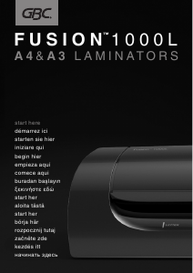 Bruksanvisning GBC Fusion 1000L Laminator