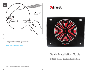 Manual Trust GXT 277 Suporte ventilador para portátil