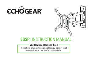 Manual Echogear EGSF1 Wall Mount