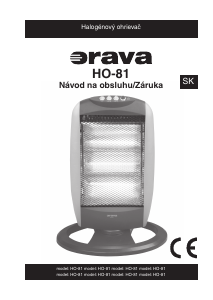 Návod Orava HO-81 Ohrievač