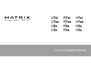 Handleiding Matrix H5x Hometrainer