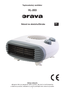 Návod Orava VL-203 Ohrievač