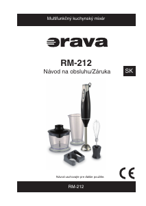 Návod Orava RM-212 Ponorný mixér
