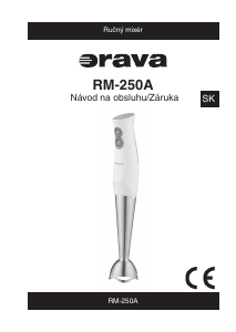 Návod Orava RM-250A Ponorný mixér