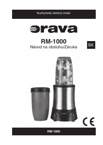 Návod Orava RM-1000 Mixér