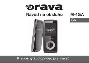 Návod Orava M-8GA Mp3 prehrávač